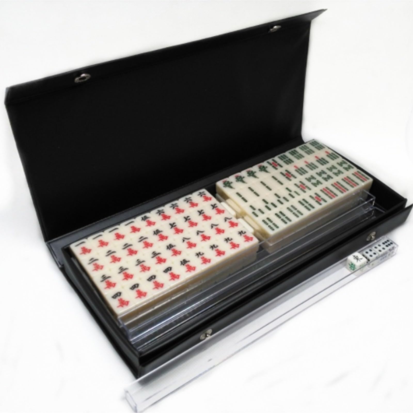 Chinesisches Mahjong 144 Tile Mahjong Set Partyspiel Traditionelles Spiel Mit Box for Home Entertainment Für Familie Reise Spiel