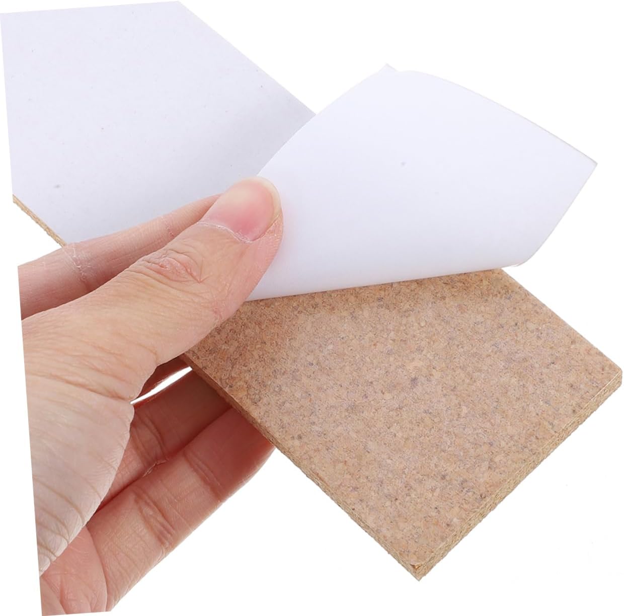 10pcs Self-Adhesive Cork Bulletin Strips Frameless Board for Office Home for Photos Notes Decor Multifunctional Wall Decoration
