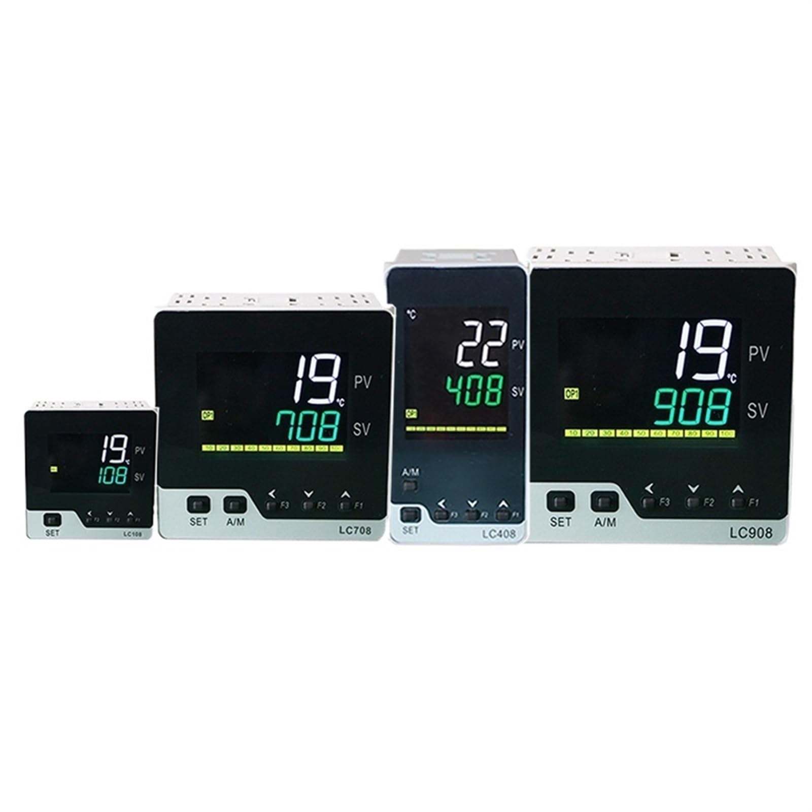 TC/RTD KEJ PT100 controlador de temperatura pid inteligente digital multientrada 48x48mm, salida SSR/relé/4-20mA/0-10V(SSR Output 2alarms)