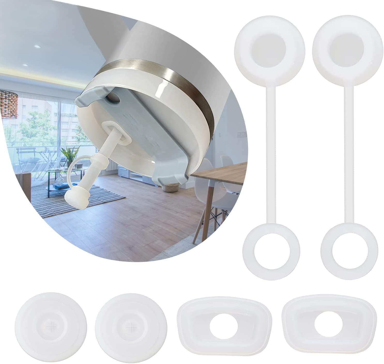 6pcs Spill Proof Stopper, Compatible with Stanley Cup 1.0