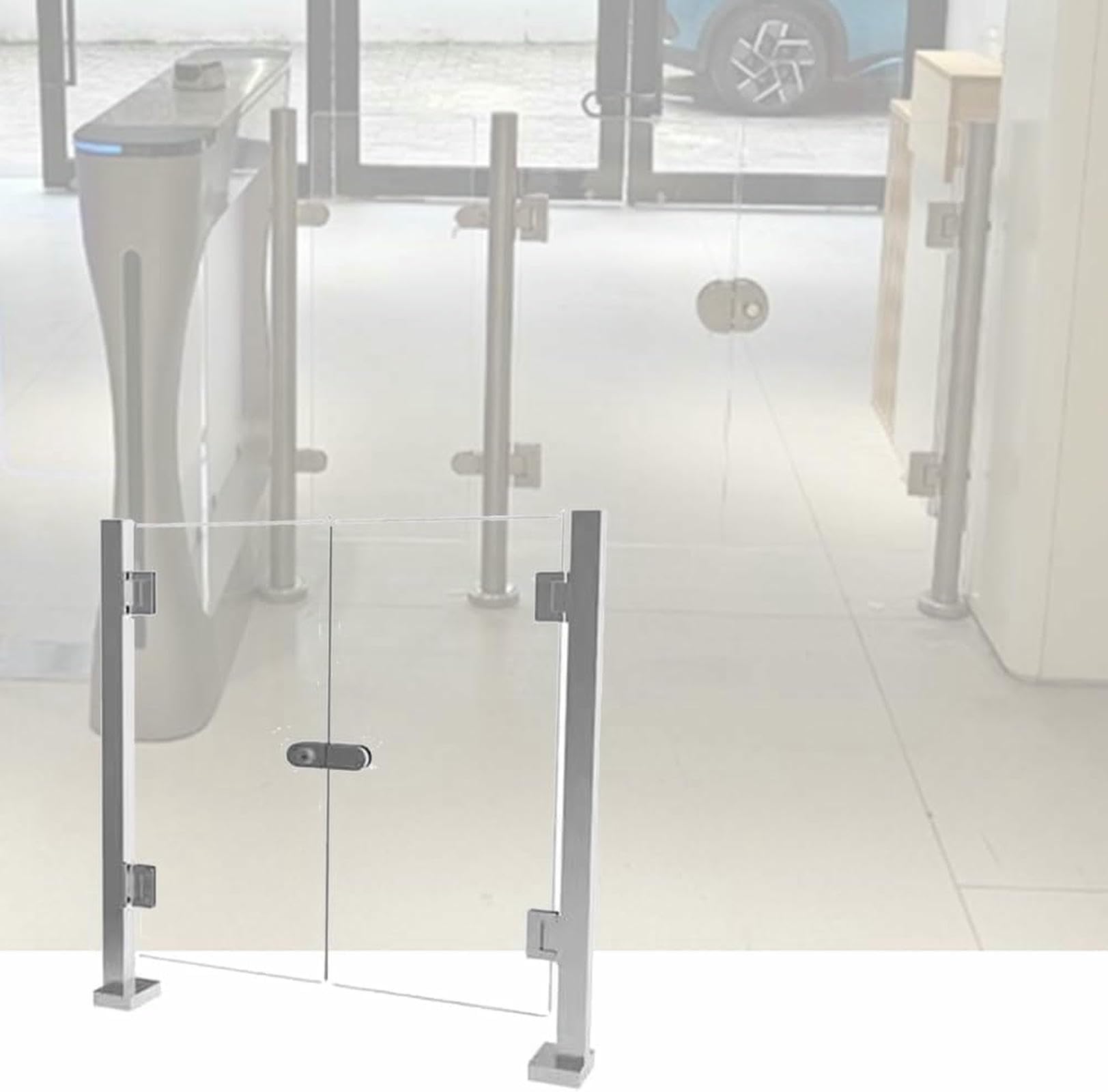 Porte de sécurité commerciale en acrylique haute transparence pour bureaux