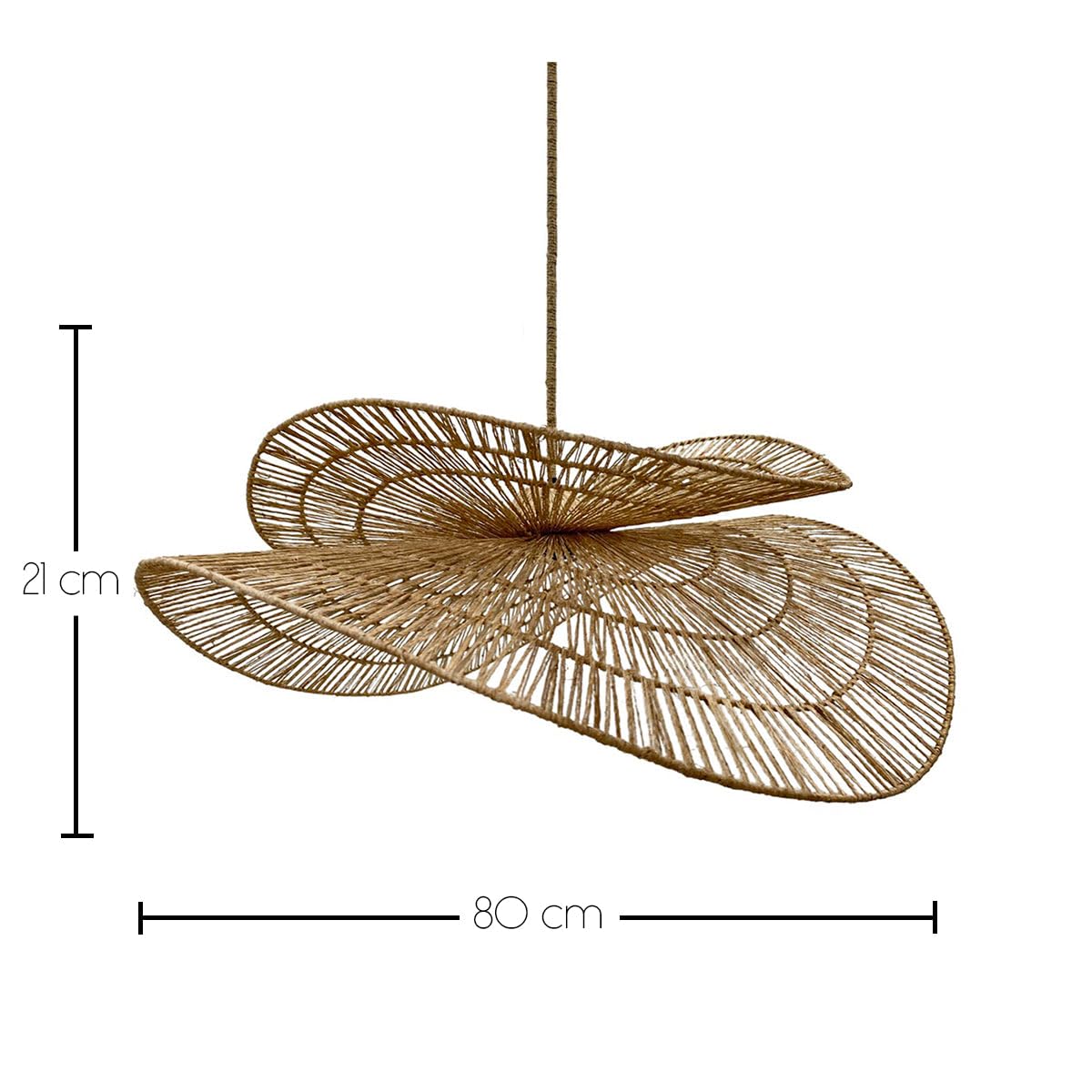 Lumisky Suspension SOLARA OUTDOOR CABLE jute naturel 5m extérieur bohème