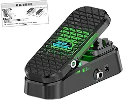 Pedal Wah e Volume, Pedais de Controle, Silencioso, 2 em 1 Antiderrapante Pedal de Efeitos de Guitarra Profissional para Performance Musical Baixo