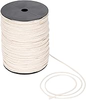 Vista 8 de Cordón de macramé de 0.197 in x 164 yardas, cuerda de macramé 100% algodón natural Cuerda de algodón trenzado de 3 hebras para colgar plantas