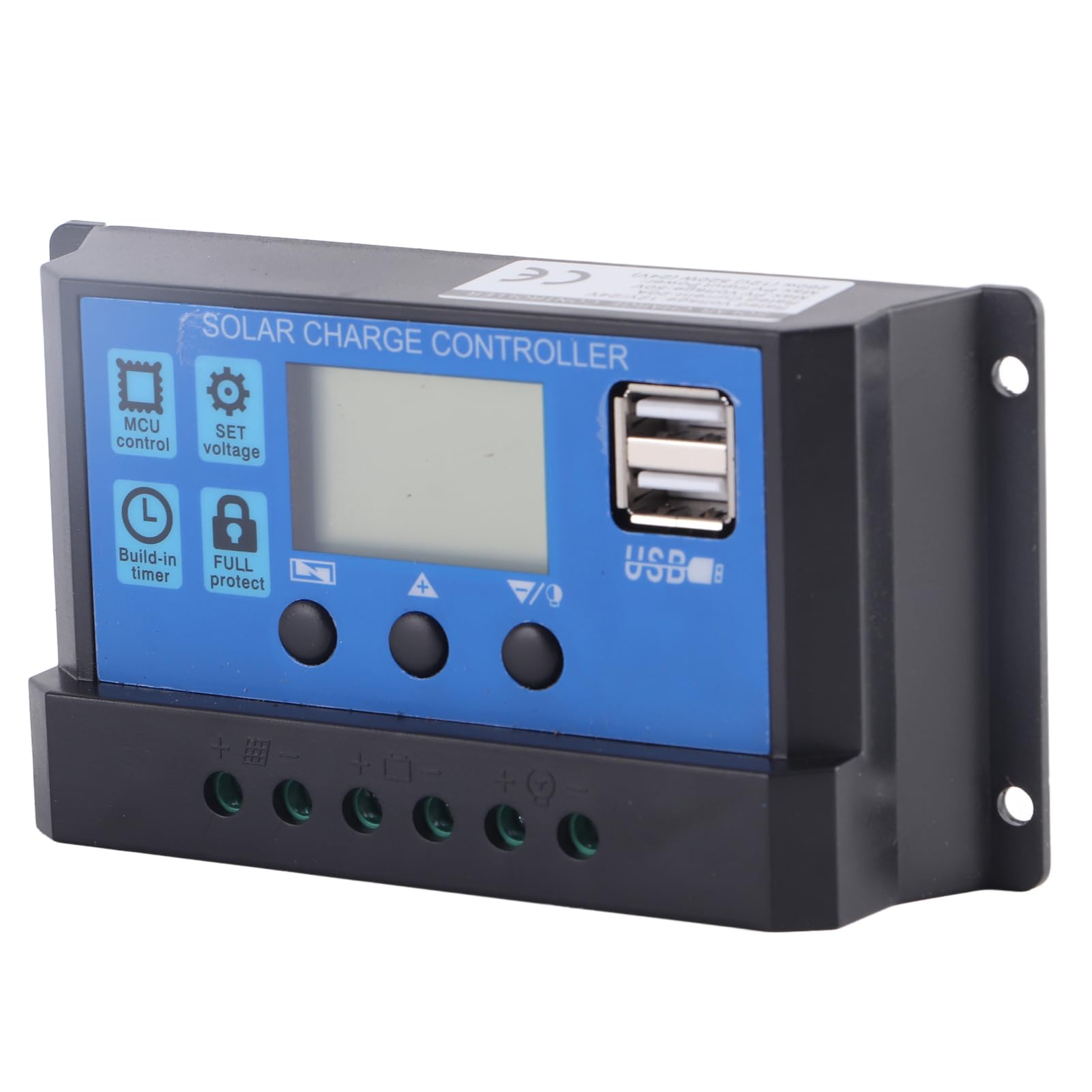A2420 Kontroler ładowania Słonecznego 12 V/24 V 20 A do Akumulatorów Kwasowo-ołowiowych — Wydajny Regulator Energii Słonecznej do Pojazdów Kempingowych, Systemów Domowych i