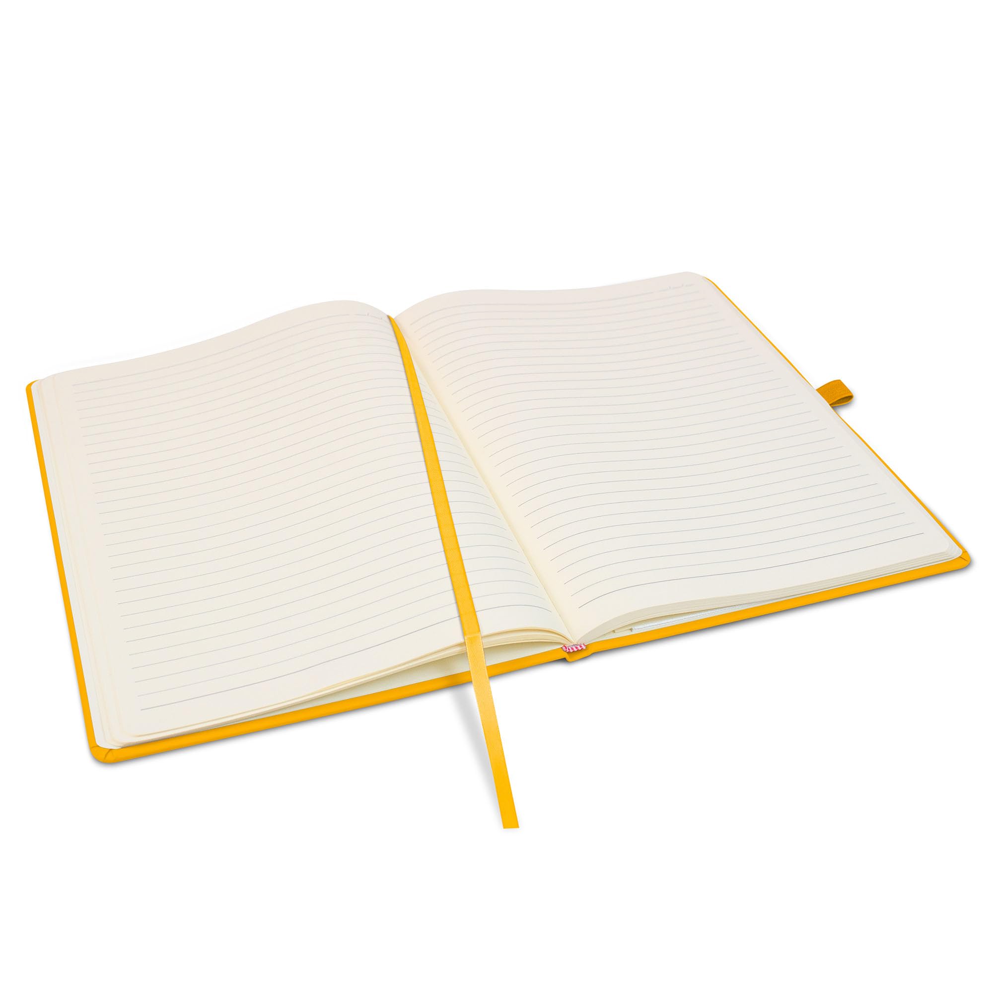 Notes London Eco A4 Notebook with Lined Pages, Pen Loop, Ribbon, Date Marks and Paper Pocket, Pocket Hardback Journal, Note - Image 4