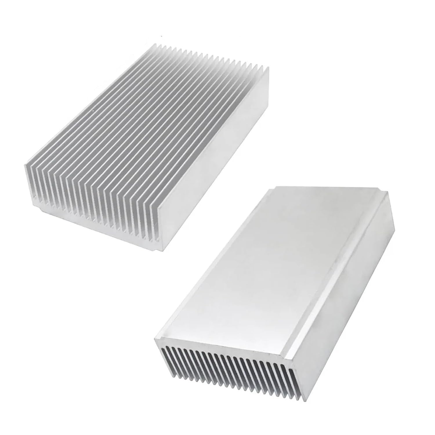 Extruded Aluminum Heatsink Radiator Cooler for LED Electronic Chip LCD Integrated Circuit Cooling Heat Dissipation(120x69x27mm-black)