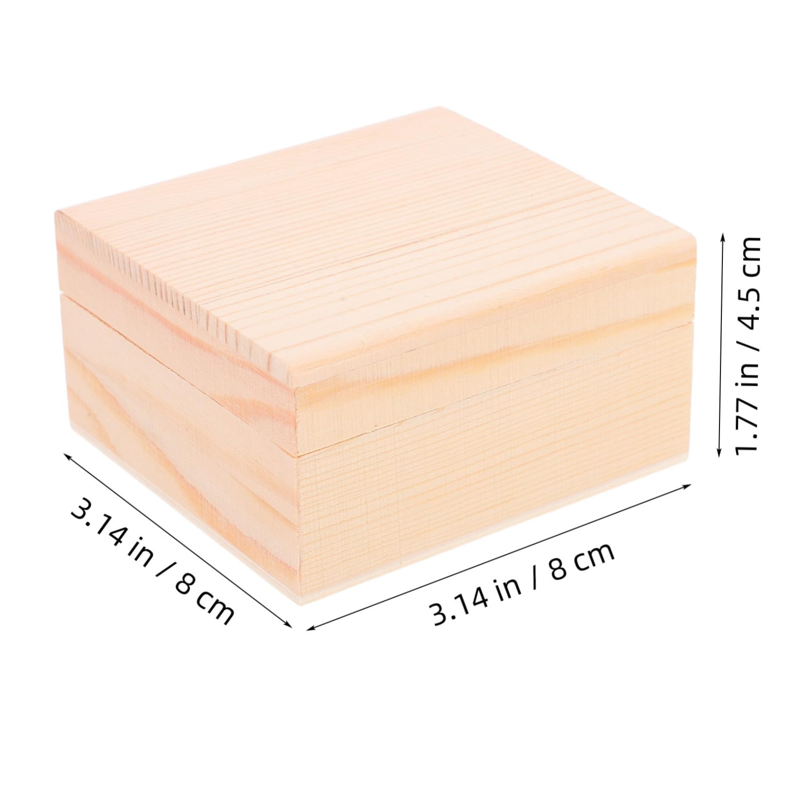 KALLORY Storage Box Decorative Lid Wooden Keepsake Boxes Stylish Wooden Jewelry Organizer Home Office Dec