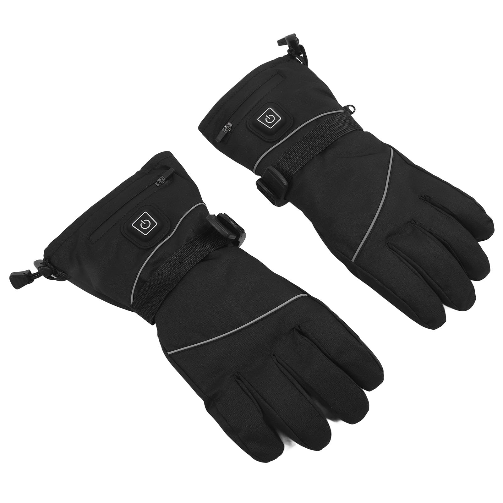 Guanti riscaldati USB per uomo e donna, 3 livelli regolabili, per esterni, interni, elettrici, riscaldati, per arrampicata, escursionismo, ciclismo, colore nero