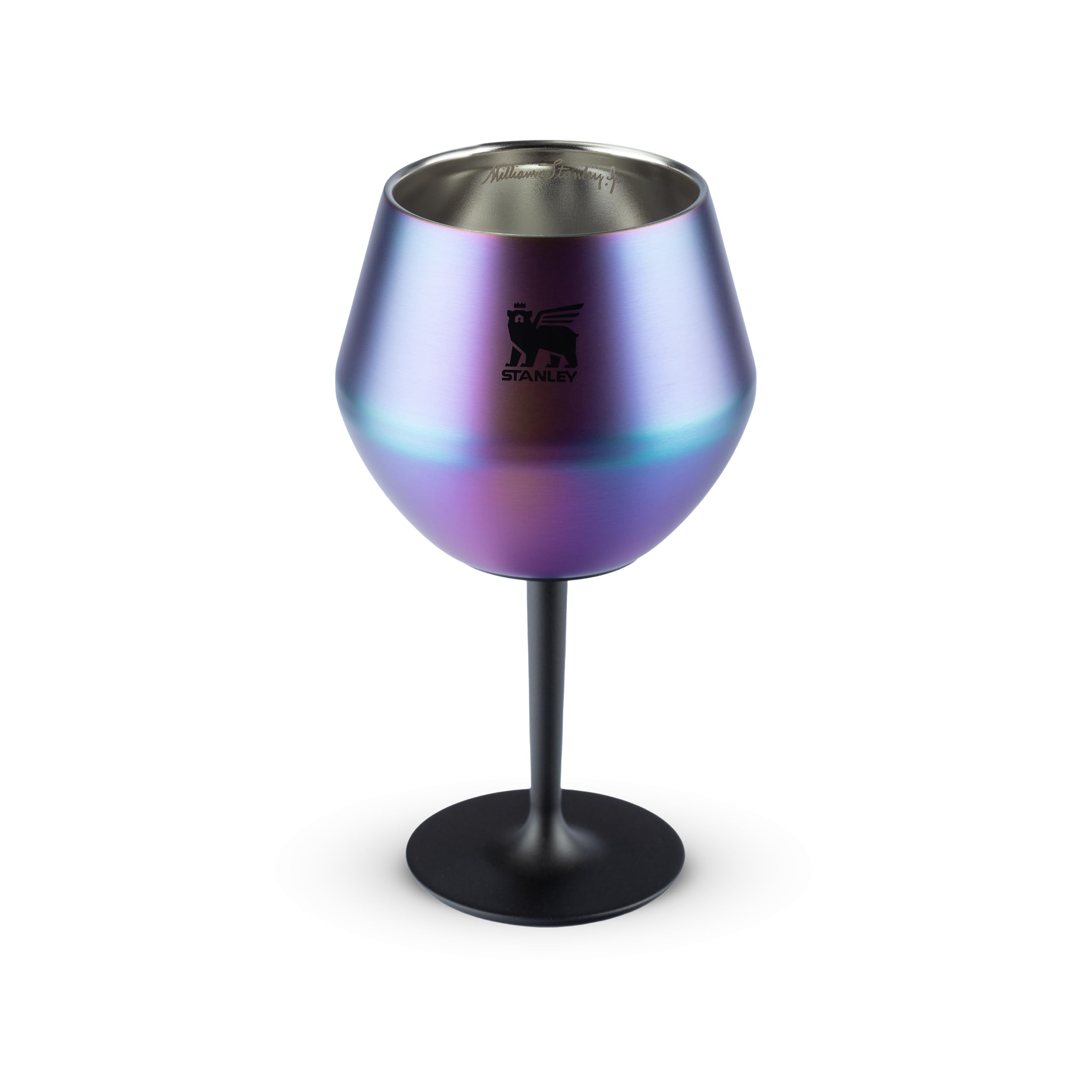 Stanley - Taça Térmica, Copo de cocktail isolado, aço inoxidável isolado a vácuo para bebidas frias, copo de gin ou vinho, 414 ml, Black Chroma - Black Chroma