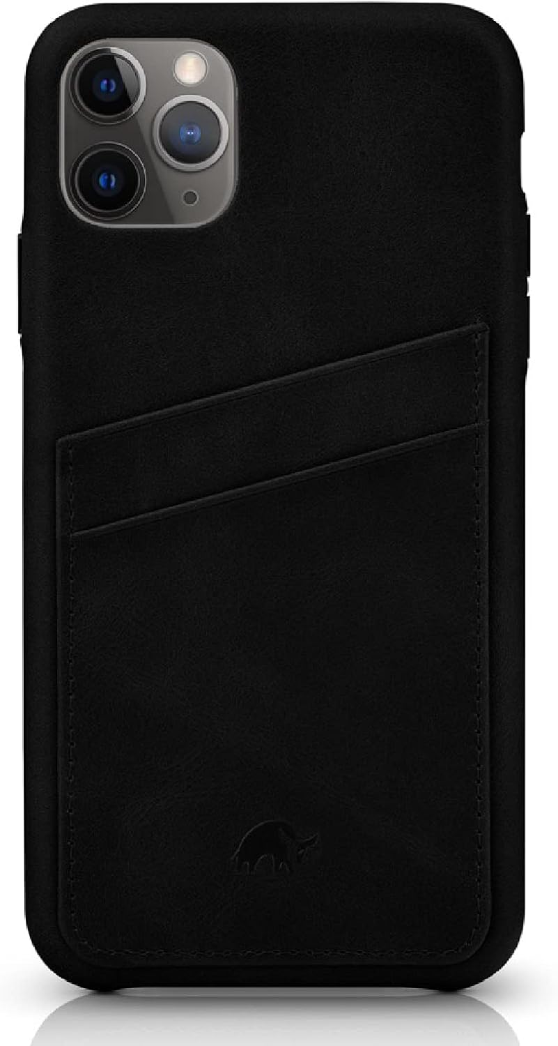 Nеw Dеаl Bullstrap Premium Leather Portfolio Phone Case Compatible with Apple iPhone 11 Pro, Black Edition