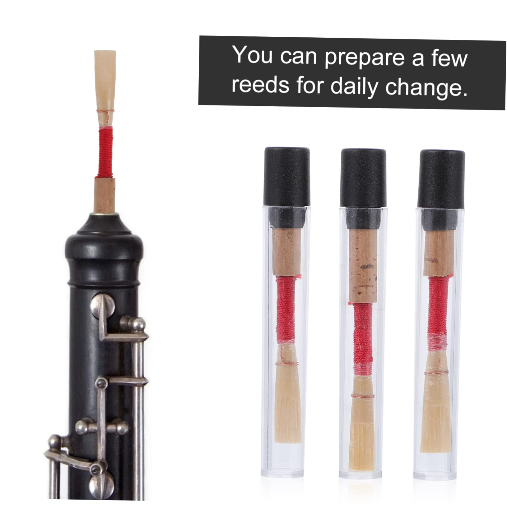 HEMOTON 9 Pezzi Accessori Per Strumenti Oboe Parti Di Ricambio Per Strumenti A Fiato Doppio Fascio Sostituzione Ance Forniture Per Oboe Ance Di Ricambio Confezionate Singolarmente