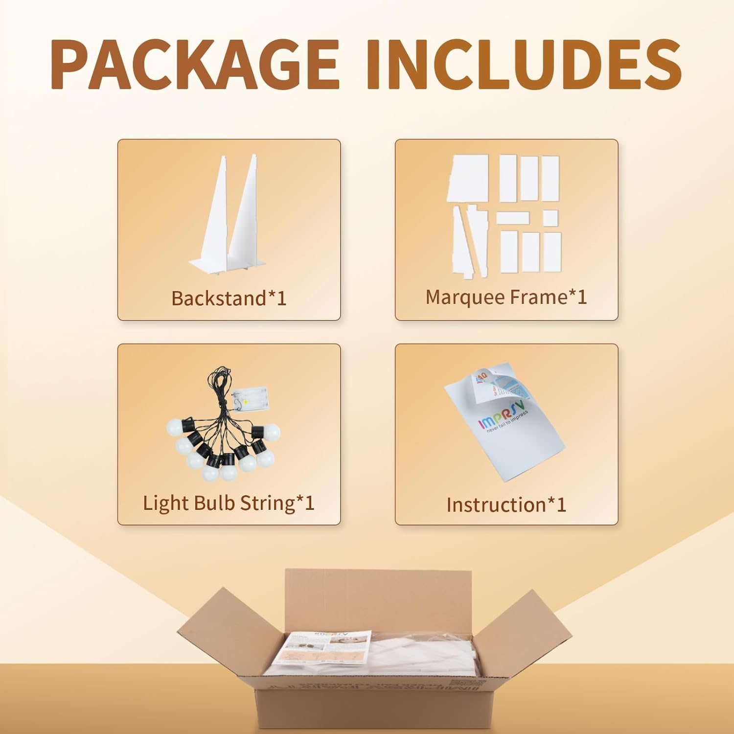 imprsv 3FT Block Marquee Letters Light Up Letters for Birthday Baby Shower Party Backdrop Decor, Large Light Up A for Wedding Decorations Engagement Party Decorations - Image 4