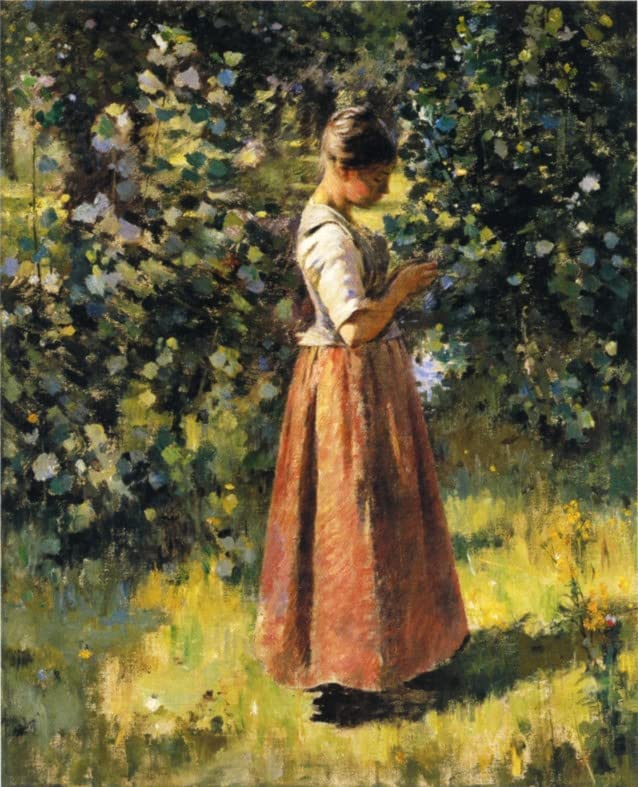Peinture murale Theodore Robinson impression premium toile 60x90cm