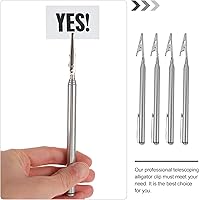 Vista 6 de DOITOOL Pinzas de cocodrilo de acero inoxidable, pinzas telescópicas de cocodrilo, abrazaderas de cocodrilo de alambre de metal, abrazaderas