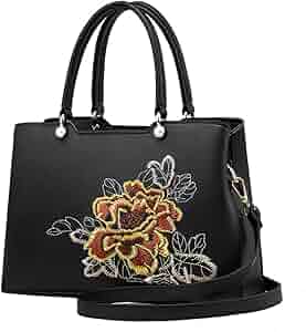 ZiMing® Women Handbag Embroidered Tote Bag Large Capacity