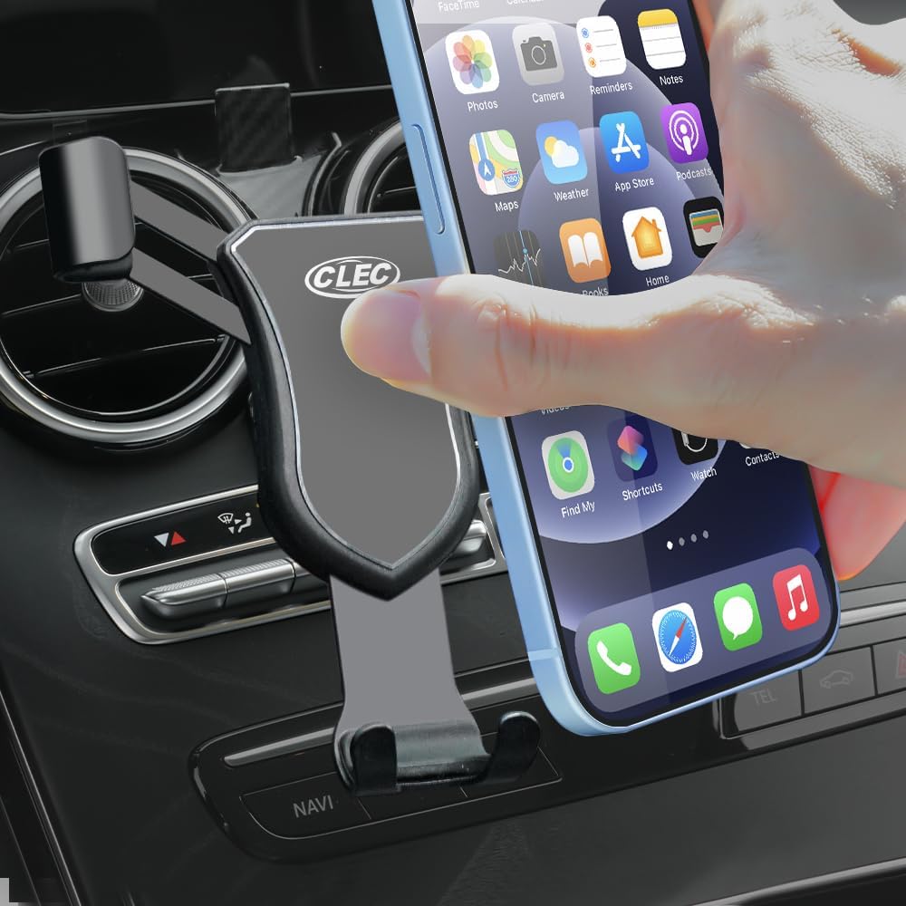 Car Phone Holder Stand Fit for Benz C-Class 19-22 Adjustable for Air Vent Car Phone Mount Compatible with All Most 4.7 Inches-6.7 Inches Phones