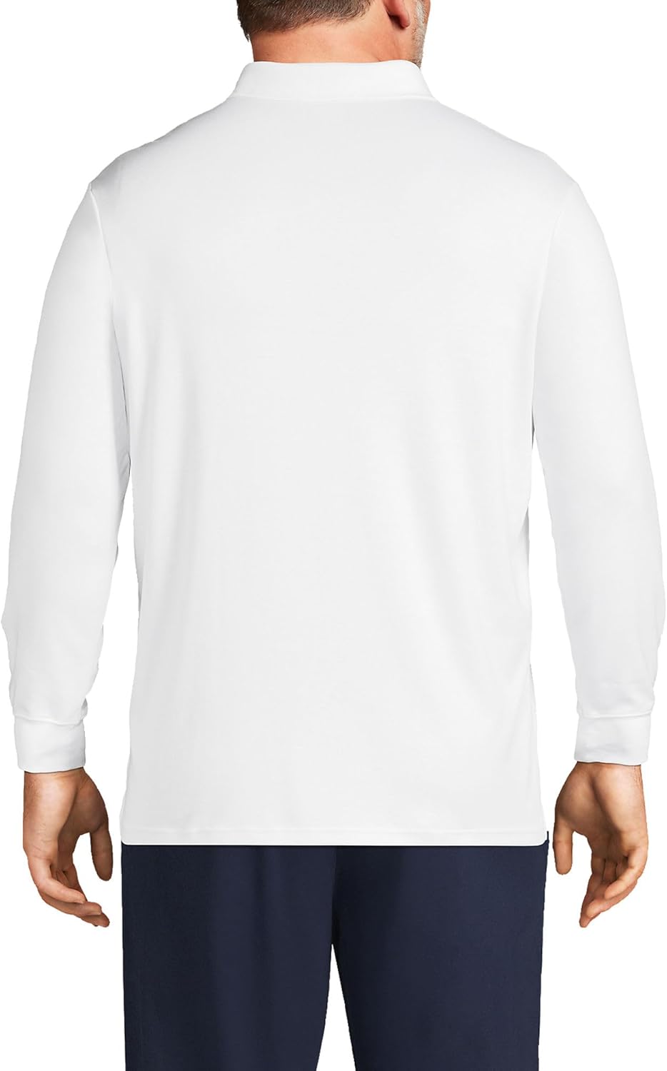 Lands' End Men's Long Sleeve American-Grown Supima Cotton Polo Shirt - Image 2