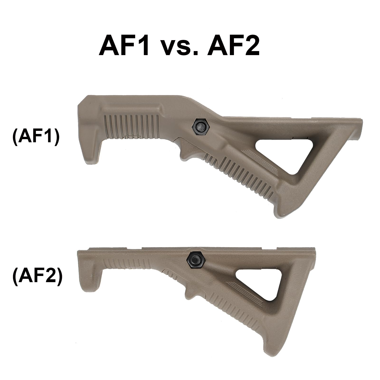 AFG1 Impugnatura Anteriore Angolata,Impugnatura Frontale Triangolare in Nylon per Impugnatura Angolata del Sistema Picatinny Rail da 20 mm