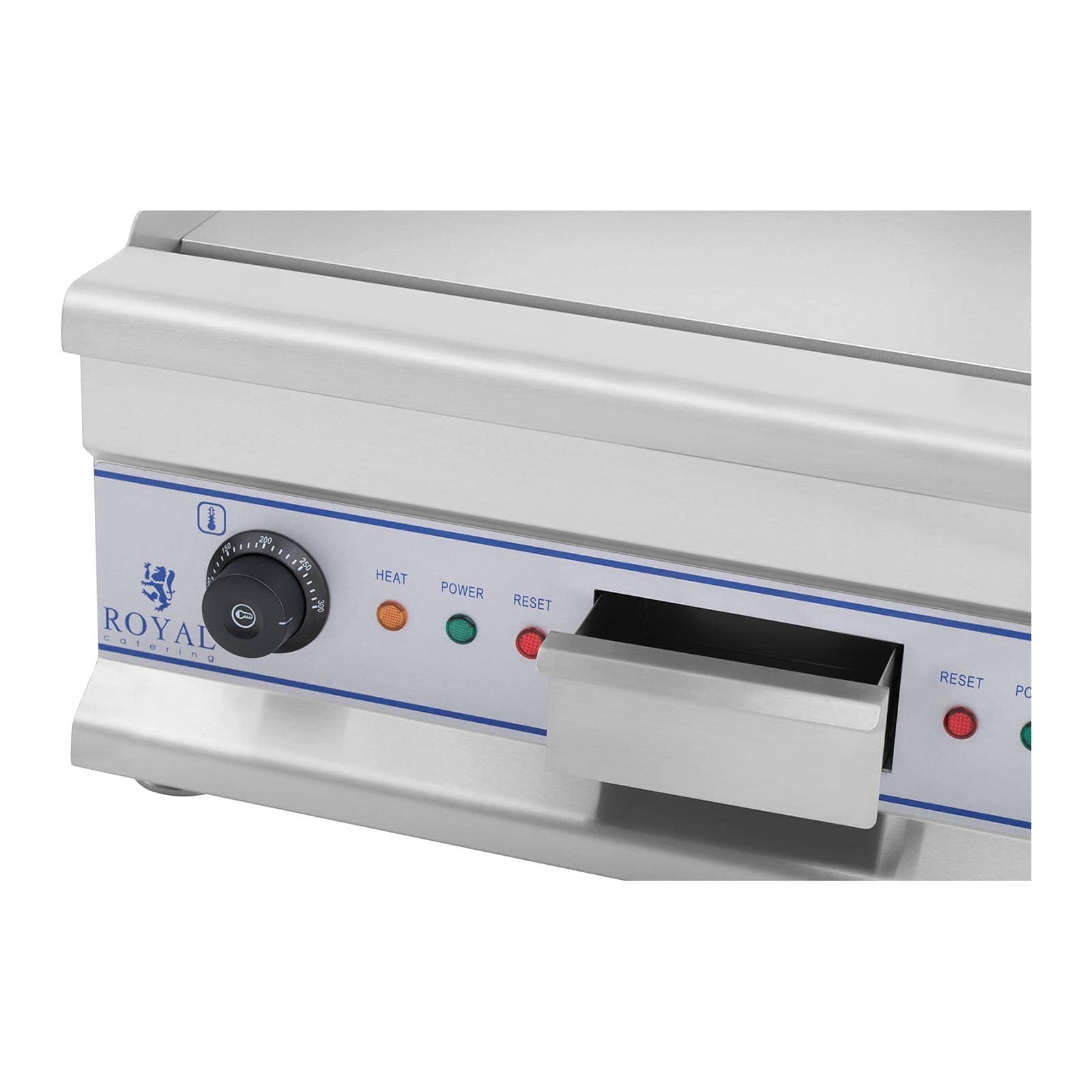 Royal Catering - RCG 60 - Plancha elettrica doppia - 60 cm - 220 V - 2 x 3200 W - superficie piatta - spedizione gratuita