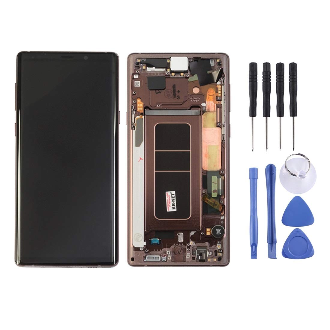 CHENGUANGLONG GUANLONG Phone Accessories Repair Tool Kit LCD Screen and Digitizer Full Assembly with Frame for Galaxy Note9 / N960A / N960F / N960V / N960T / N960U(Black) (Color : Mocha Gold)