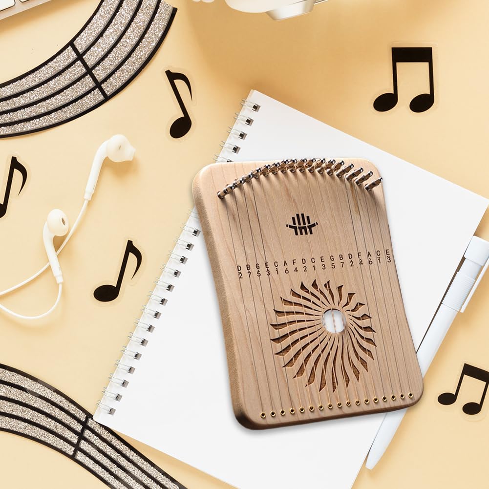 17 Saiten Fingerspiel Saiten Harfe Lyra Tragbare Harfe Musical Keyboard Instrument Daumen Klavier Holz Marimba Instrument