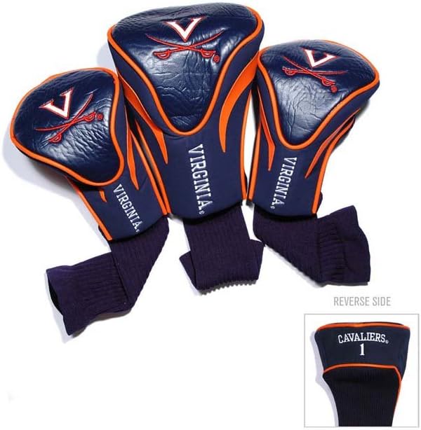 Team Golf NCAA Florida Gators Contour Golf Club Headcovers (3 Count) Numbered 1, 3, & X, Fits Oversized Drivers, Utility, Rescue & Fairway Clubs, Velour Lined for Extra Club Protection