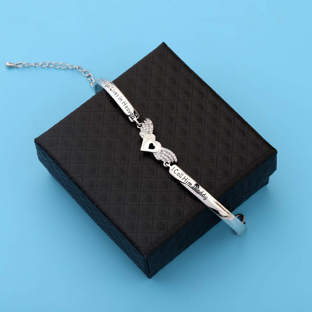 Loss of a Dad Memorial Jewelry My Guardian Angel Lives in Heaven I Call Him Daddy(daddy) - Image 4
