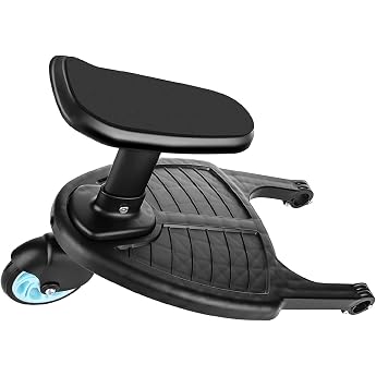Trintion Buggy Board Footboard with Seat for Pushchairs Rolling Board for Pushchairs Rolling Board Blue Not Universal