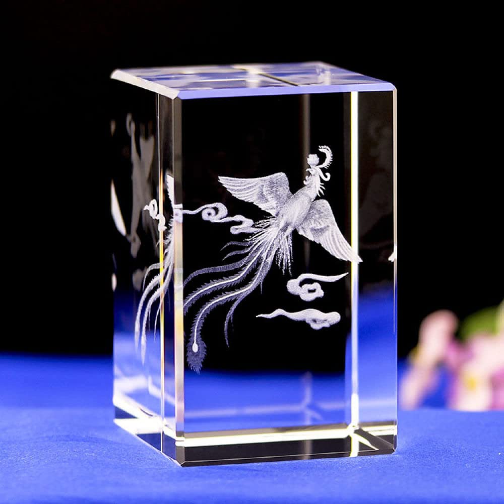 Figuras de cristal tallado en 3D, elegantes adornos de decoración de escritorio para cumpleaños y ocasiones especiales