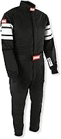 Vista 4 de RaceQuip Racing Driver Fire Suit One Piece Multi Layer SFI 3.2A/ 5 Negro Pequeño 120002