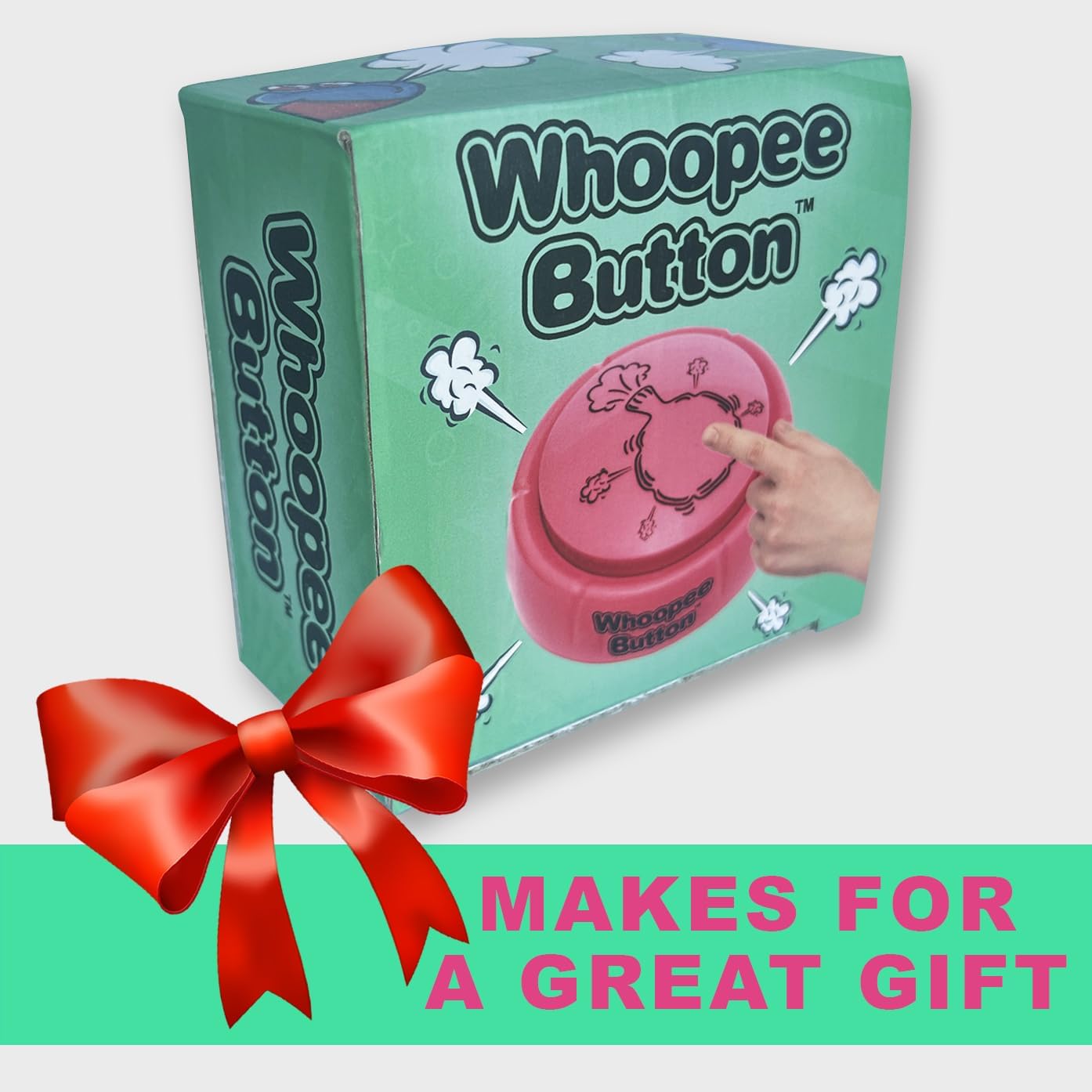 Fart Machine Funny Fart Noise Maker | Whoopie Cushion Desk Toy | Plays 21 Realistic & Loud Fart Sounds, Funny Gag Gifts for Men and Women | Hilarious Fart Prank