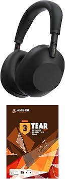 Sony WH-1000XM6-BLACK Wireless Noise Cancelling Headphones with a 3 Year Amber Protection Plan 2025
