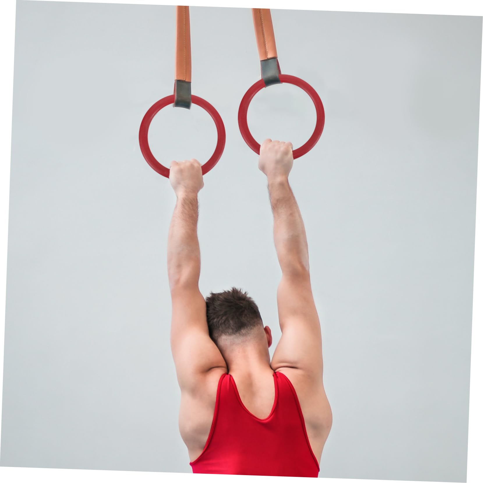 Yardwe Rings Gymnastics Equipment Pull-up Rings Straps for Men Heavy Duty Abs