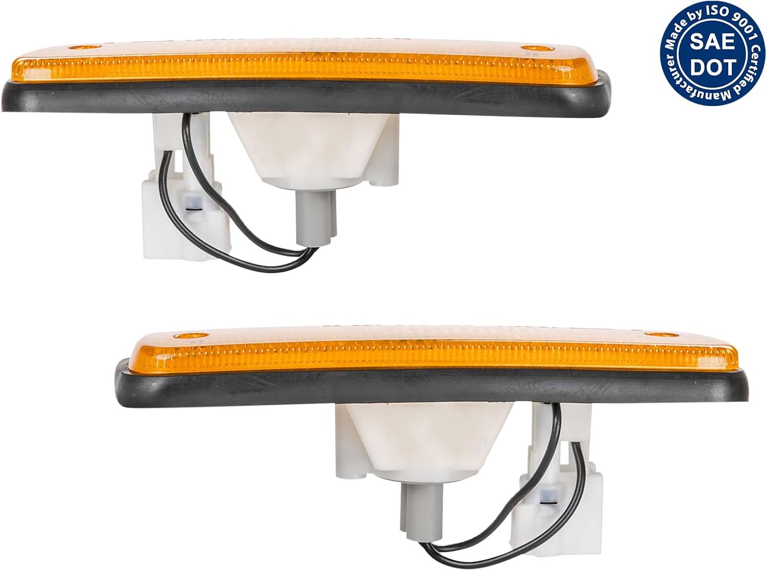 KAP Replacement for Front Bumper Halogen Side Marker Lights 1995-2005 Grand Vitara 2001-2003 XL-7 with Bulb 3651065D01 3652065D01 SZ2551101 SZ2550101 PAIR