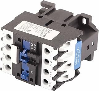 25A AC Contactor, Large Load Capacity 110V High Sensitivity Copper Coil 3P Normally Open Contactor Strong Conductivity CJX2 2510 for Industrial Appliances