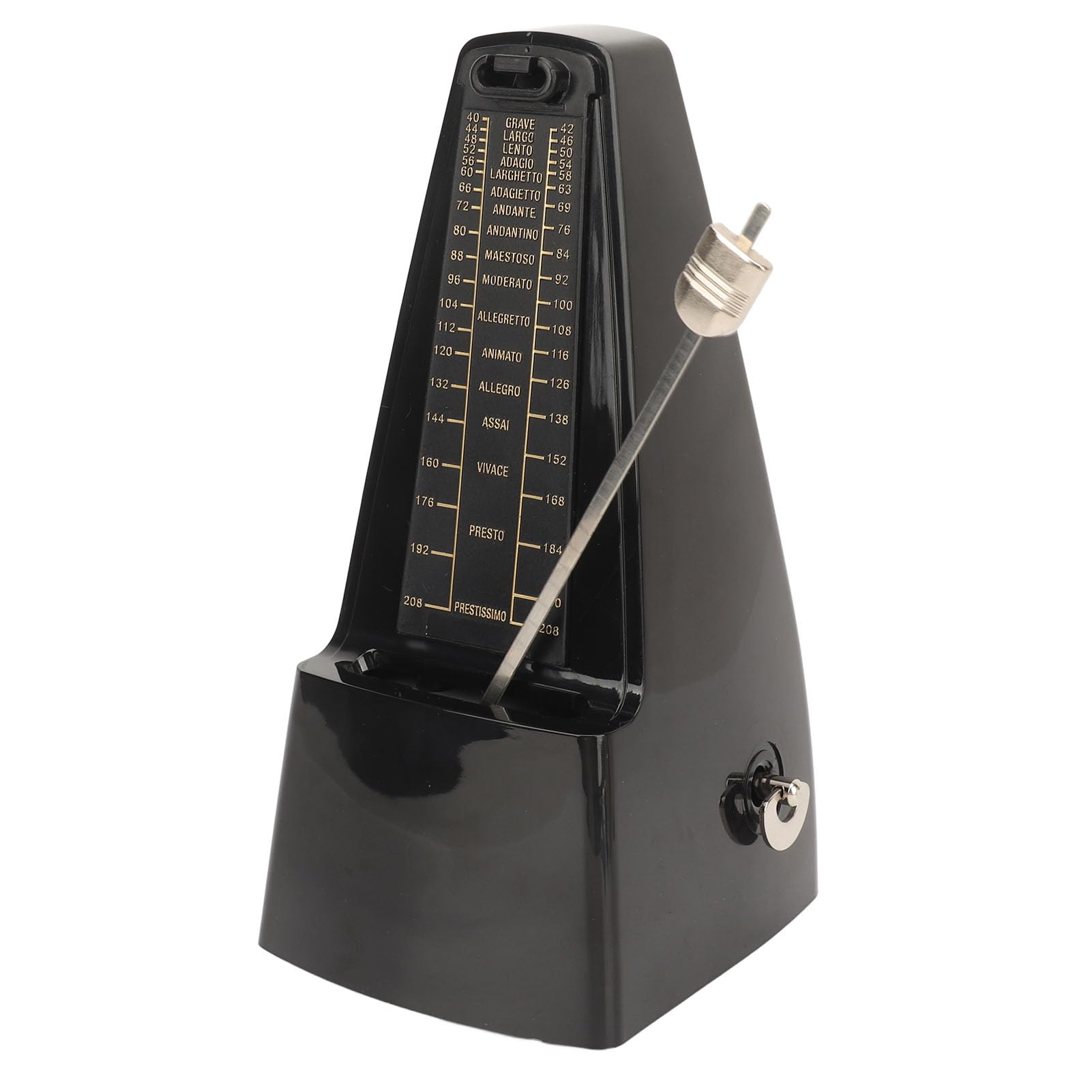 Kunststoffstahlkern Mechanischer Metronom Hohe Härte Absschale 40~208 Beats Range Auswahl 0, 2, 3, 4, 6, Leicht zu üben mit Klavier Geigengitarrenbass