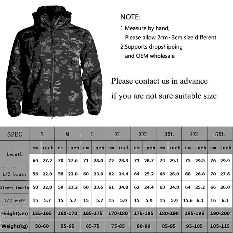 Veste militaire softshell robuste avec doublure thermique et poches tactiques multiples - 3
