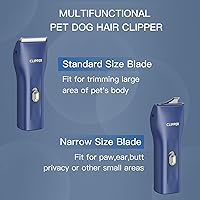 Vista 2 de Cilppers de aseo para perros, prácticos y potentes kits de recortadora eléctrica de pelo para mascotas, impermeables, inalámbricas, recargables