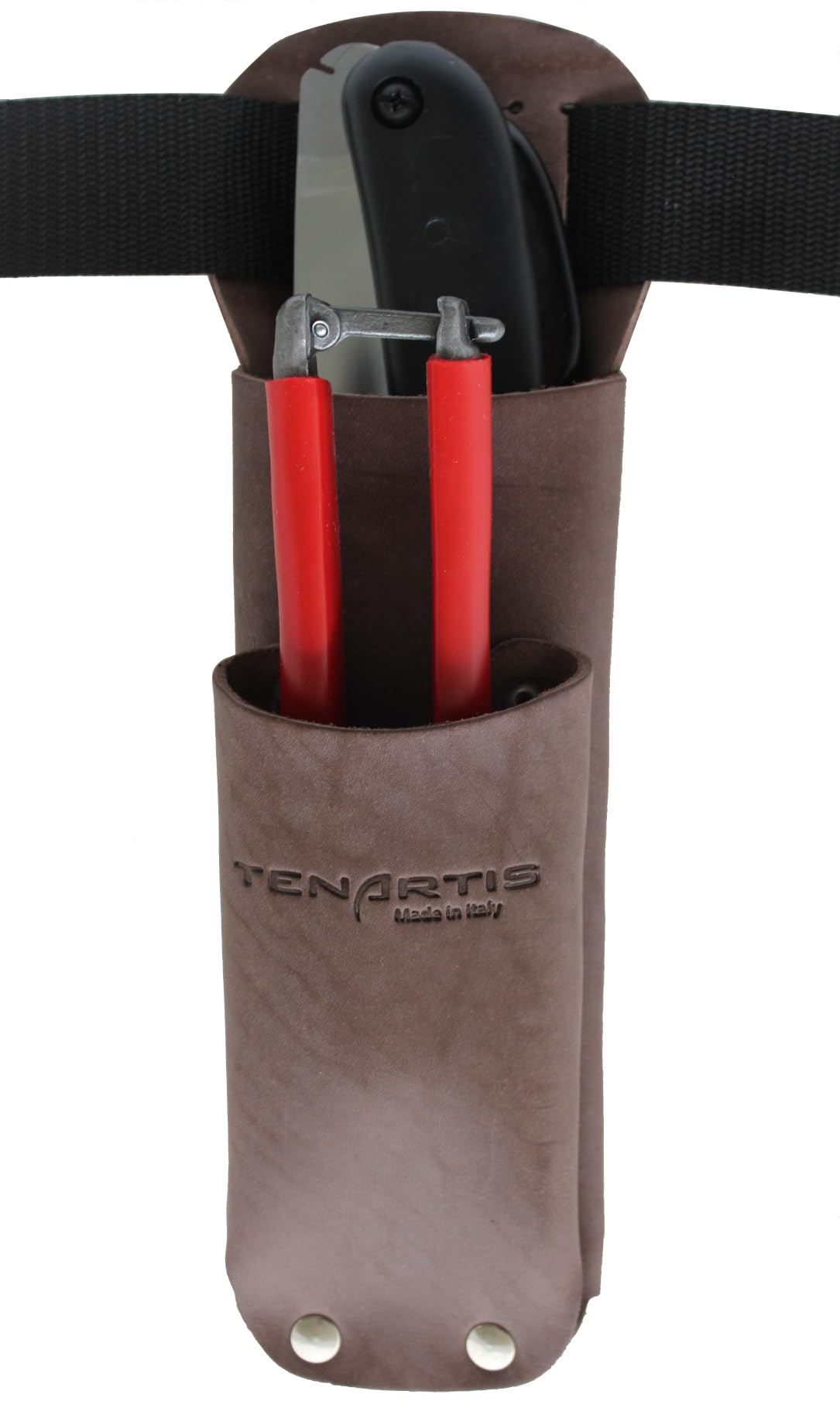Set de Tijeras y Serrucho de Poda con Funda de Cuero y Cinturón - Tenartis Made in Italy