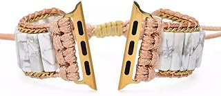 i-BELT Stone Bands Compatible with Apple Watch Straps 49mm 45mm 44mm 42mm Genuine Natural Energy Crystal Bracelet Apple Wa Price In India