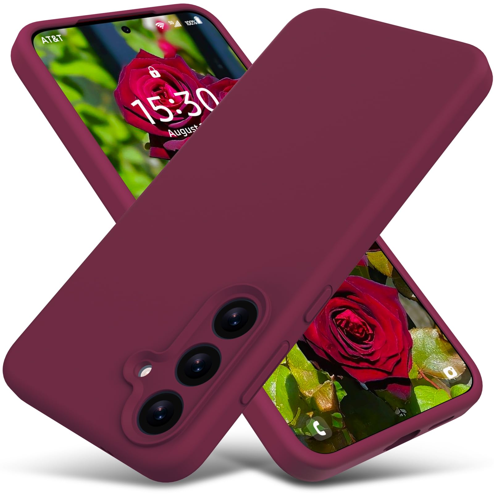 Varikke Compatible with Samsung Galaxy S25 Case, Liquid Silicone Upgrade [Full Camera Protection] [Anti-Scratch Microfiber Lining] Slim Soft Touch Gel