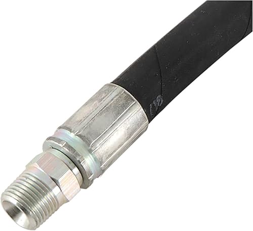 Miniatura 3 de Complete Tractor Manguera hidráulica 3001-0004 compatible conreemplazo para tractores - 38" x 30" SAE 100 R2AT 2 cables Conjunto de manguera