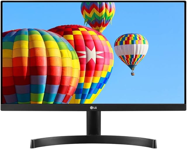 LG Electronics Full HD Monitor 22MK600M, 22 inch, 1080p, 75Hz, 5 ms, IPS Display, AMD FreeSync, Energy Saving, HDMI, VGA, Anti Glare, Virtually Borderless Design