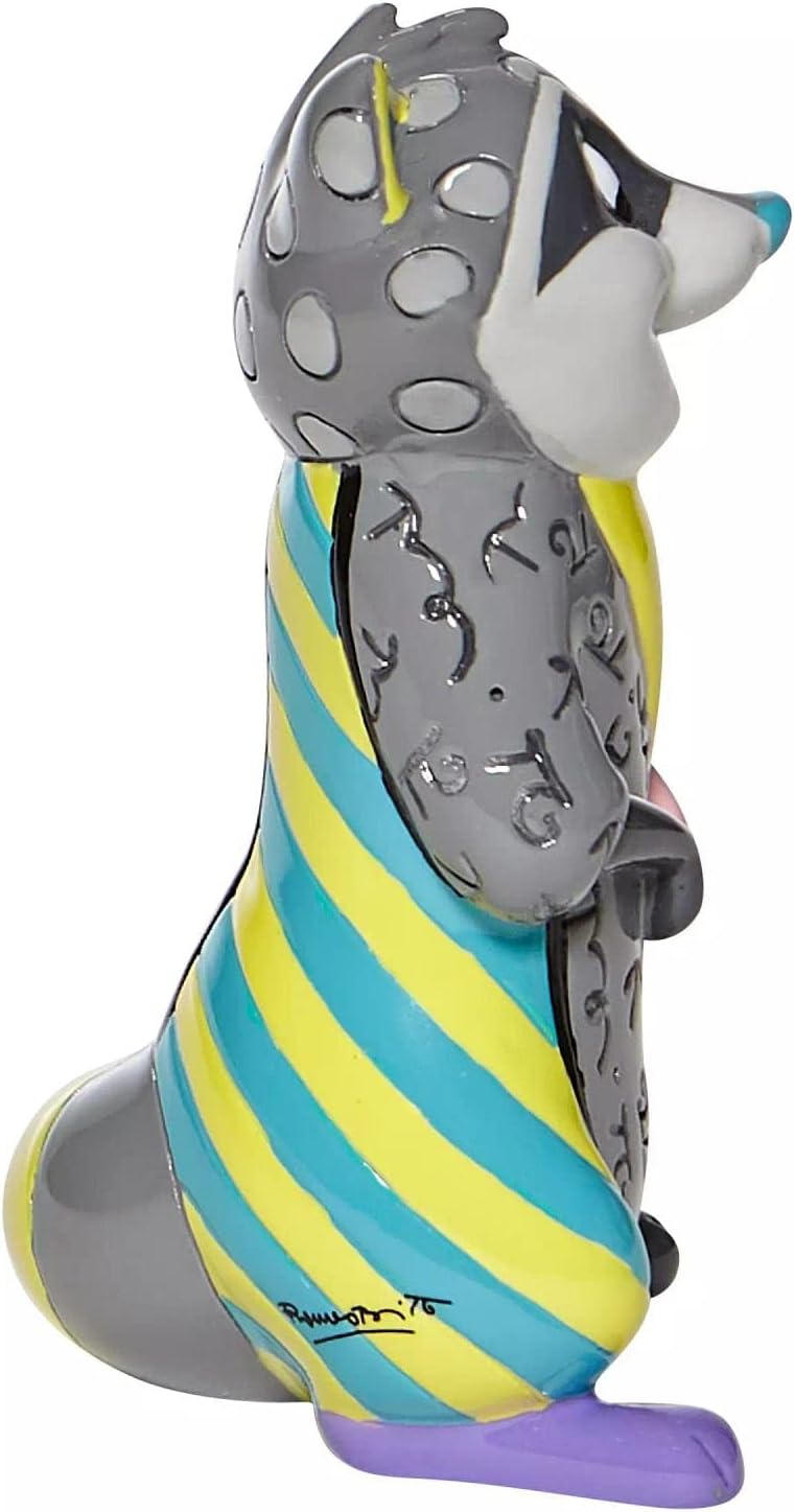 Enesco Disney by Romero Britto Pocahontas Meeko Miniature Figurine, 3.15 Inch, Multicolor
