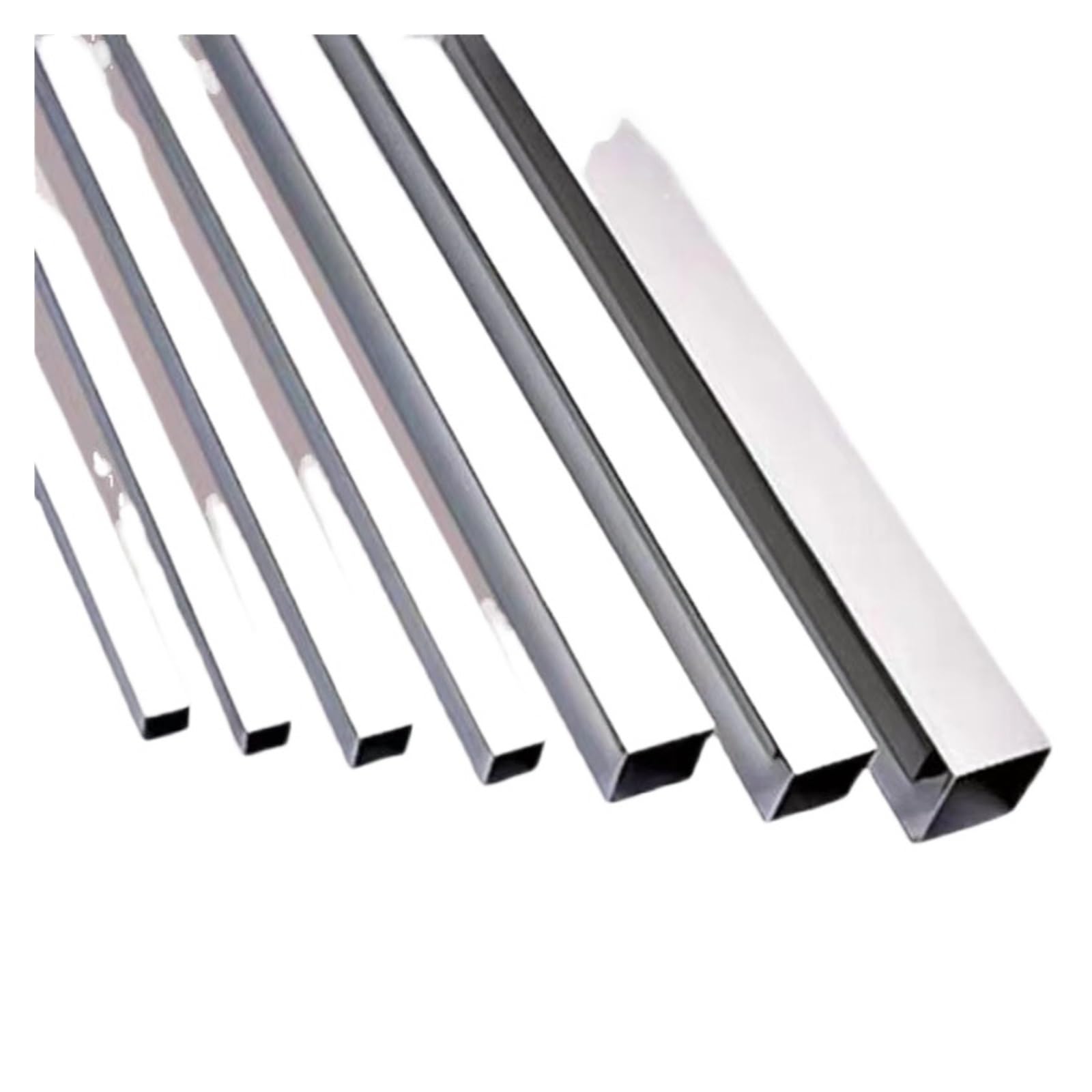 Tubo cuadrado de aluminio Longitud plana industrial 500m m del soporte rectangular del tubo cuadrado de acero inoxidable de todos los tamaños(12x12x1mm 2Pcs)