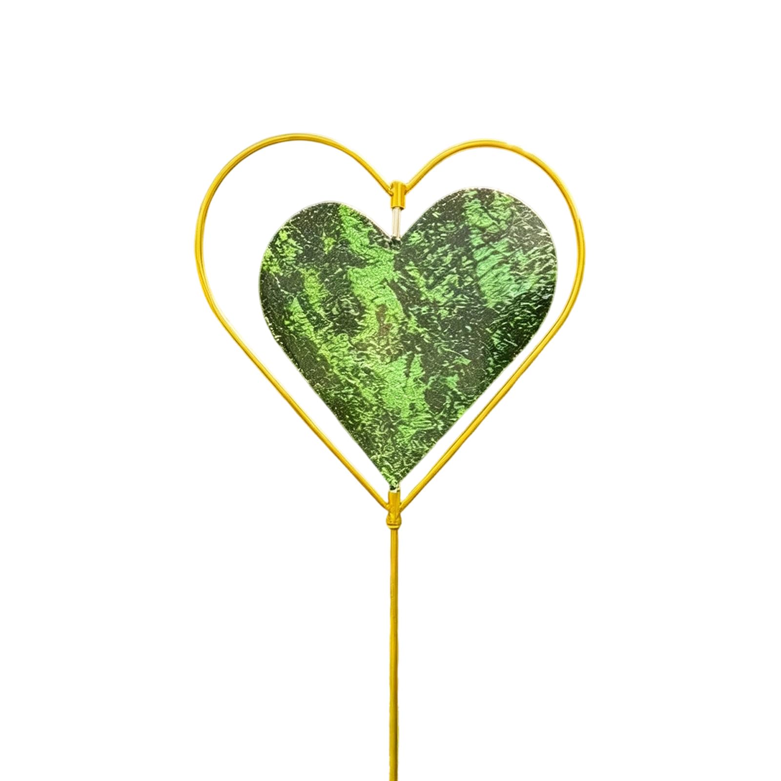 Kaeltsyn Metal Heart Decorative Garden Stakes Yard Art Garden Decorations for Outdoor Lawns Pathway Love Heart Gardens Stake Metal Love Stakes for Outside