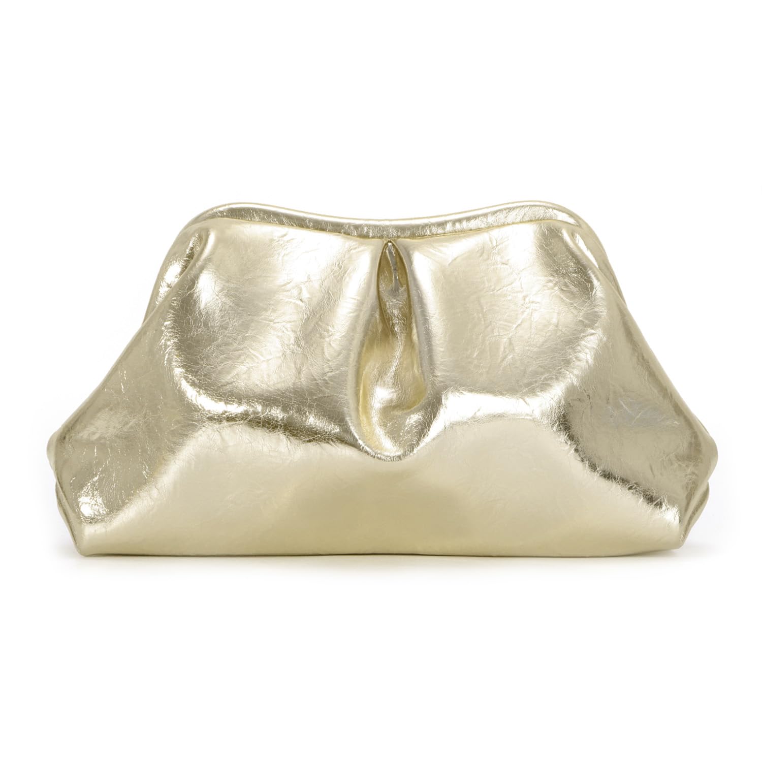 EVEOUT Knödel Clutch für Damen Wolkentasche Stilvolle Leder Clutch Tasche für Hochzeit Abendessen Party