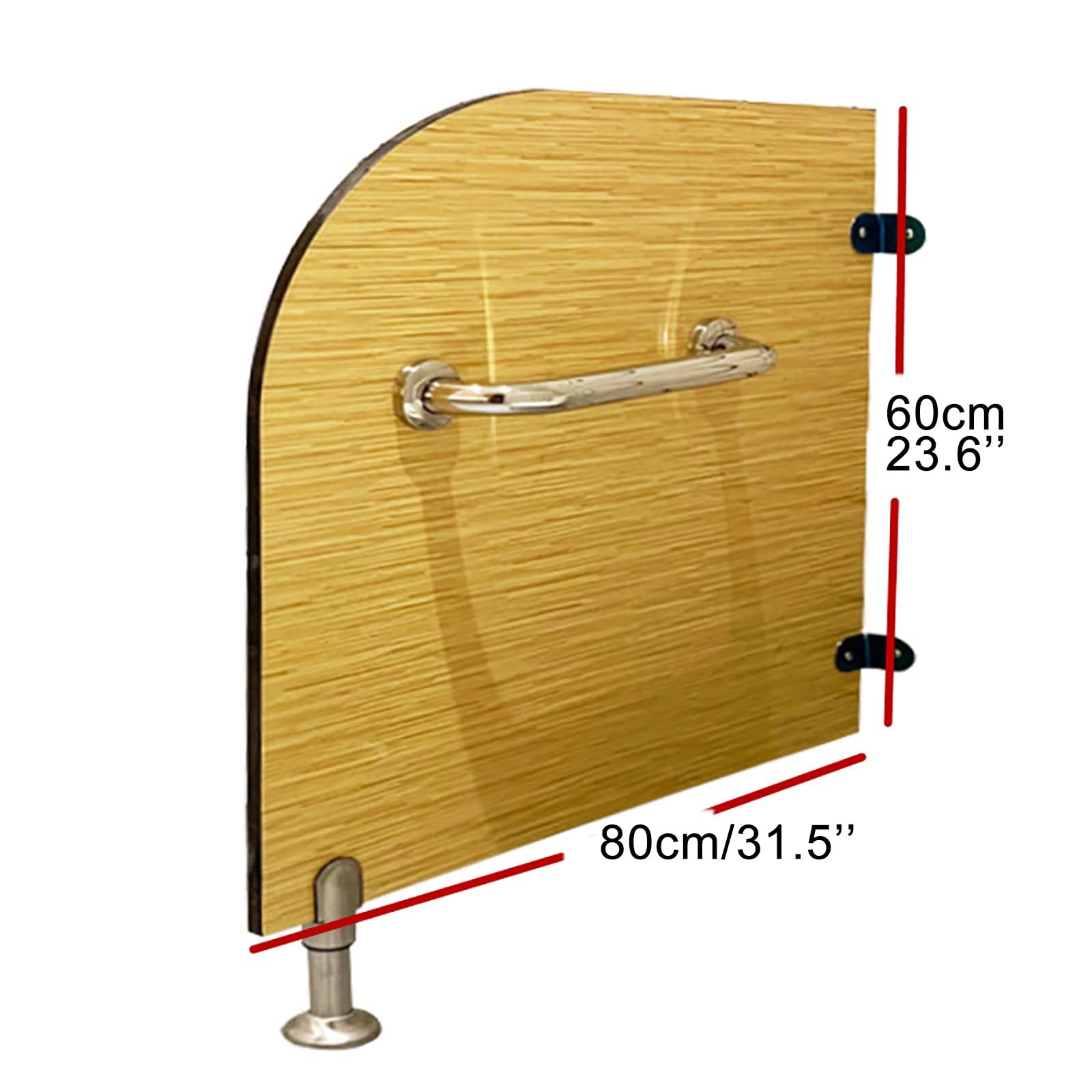 Mampara divisoria para urinario - Mampara divisoria de privacidad para Inodoro, de Montaje en Pared, con Accesorios de Montaje para Lugares públicos, Juego de 4