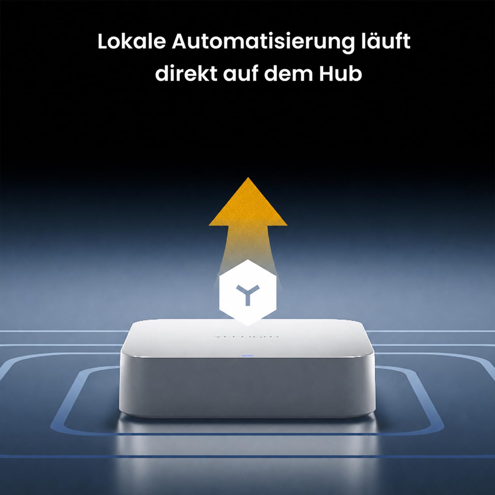 YEELIGHT E1 Smart Home Hub, Matter-Controller & Thread-Grenzrouter für bis zu 150 Geräte, Hausautomation, Cloud-Failover, Datenschutzorientiert, kompatibel mit Apple Home, Alexa, Google & SmartThings